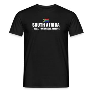 South Africa No Helmets No Pads South Africa Rugby - Men's T-Shirt - black - Front - AI Model Male 178 light (178cm)