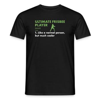 Sport Player Definition Ultimate Frisbee - Männer T-Shirt - Schwarz - Vorne - AI Model Male 178 light (178cm)