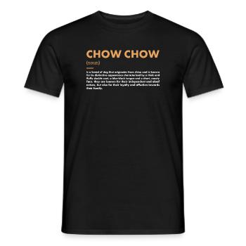 Chow Chow Définition - T-shirt homme - noir - Devant - AI Model Male 178 light (178cm)