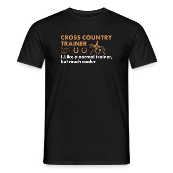 Rider Trainer Definition Cross Country - Men's T-Shirt - black - Front - AI Model Male 178 light (178cm)