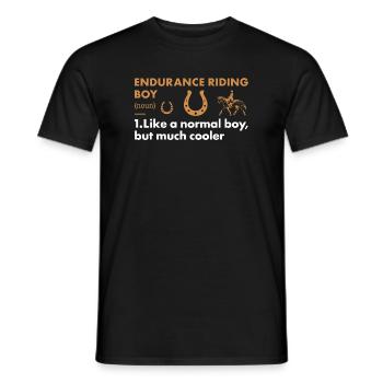 Rider Boy Definition Endurance Riding - Männer T-Shirt - Schwarz - Vorne - AI Model Male 178 light (178cm)