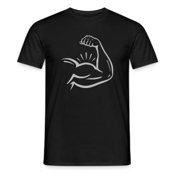 Bodybuilding - Männer T-Shirt - Schwarz - Vorne - AI Model Male 178 light (178cm)