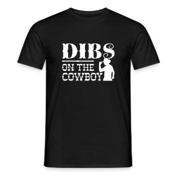 Dibs auf dem Cowboy - Männer T-Shirt - Schwarz - Vorne - AI Model Male 178 light (178cm)