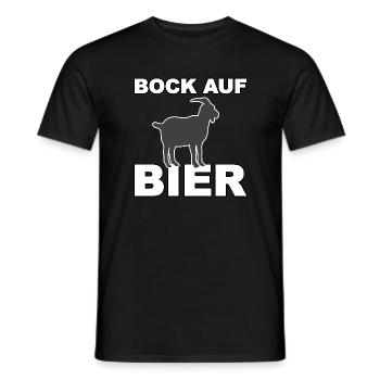 Bock auf Bier - Männer T-Shirt - Schwarz - Vorne - AI Model Male 178 light (178cm)