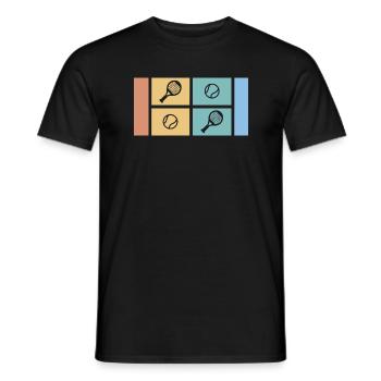 Padel Player Padel Player Paddle Padel Tennis - Men's T-Shirt - black - Front - AI Model Male 178 light (178cm)