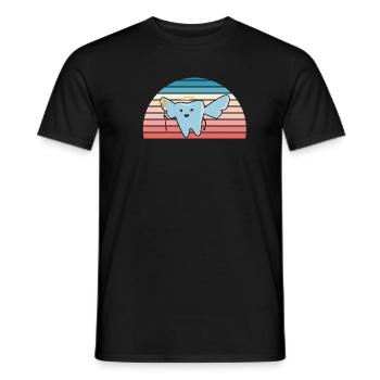 Hygiéniste Retro Sunset Assistant dentaire - T-shirt homme - noir - Devant - AI Model Male 178 light (178cm)