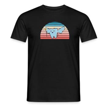 Hygienist Retro Sunset Dental Assistant - Männer T-Shirt - Schwarz - Vorne - AI Model Male 178 light (178cm)
