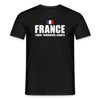 La France aujourd’hui demain Alaways France Rugby - T-shirt homme - noir - Devant - AI Model Male 178 light (178cm)
