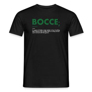 Sport Définition Bocce - T-shirt homme - noir - Devant - AI Model Male 178 light (178cm)