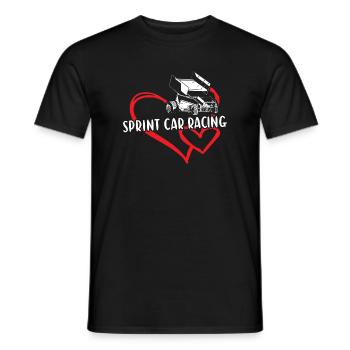 Sport Heart Sprint Car Racing - T-shirt homme - noir - Devant - AI Model Male 178 light (178cm)