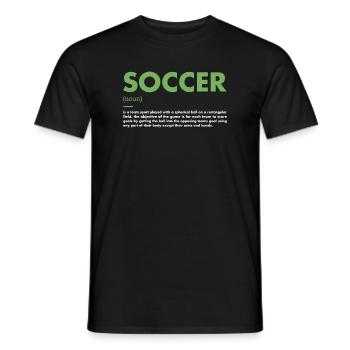 Sport Definition Soccer - Männer T-Shirt - Schwarz - Vorne - AI Model Male 178 light (178cm)