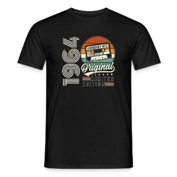 Original 1964 Jahrgang Vintage Geburtstag Retro - Männer T-Shirt - Schwarz - Vorne - AI Model Male 178 light (178cm)