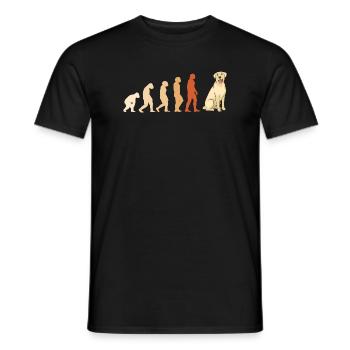 Evolution Labrador Retriever - Men's T-Shirt - black - Front - AI Model Male 178 light (178cm)