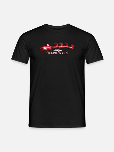 Schöne Bescherung Lampoons juleferie - Mænd T-shirt - sort