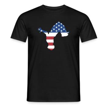 Traceur Us Flag Parkour - Männer T-Shirt - Schwarz - Vorne - AI Model Male 178 light (178cm)