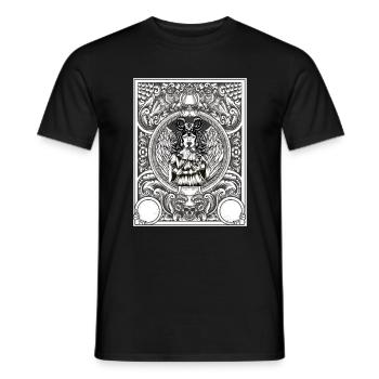 Gothic Baphomet Satanic 666 Black Metal - T-shirt homme - noir - Devant - AI Model Male 178 light (178cm)