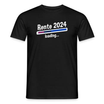 Rente 2024 Loading... Rente 2024 - Männer T-Shirt - Schwarz - Vorne - AI Model Male 178 light (178cm)