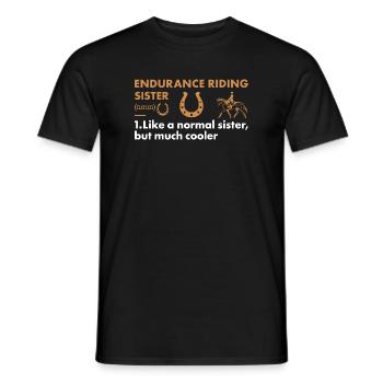 Rider Sister Definition Endurance Riding - Männer T-Shirt - Schwarz - Vorne - AI Model Male 178 light (178cm)