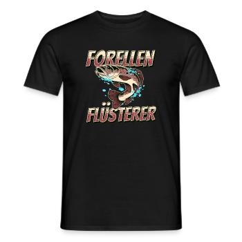Forellen Angeln Forellen Flüsterer Angler Geschenk - Männer T-Shirt - Schwarz - Vorne - AI Model Male 178 light (178cm)