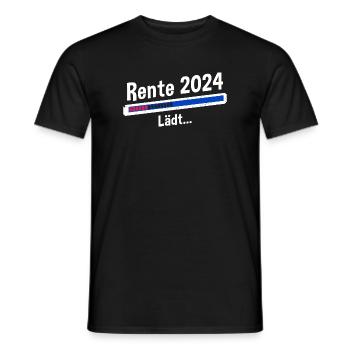 Rente 2024 Lädt... Rente 2024 - Männer T-Shirt - Schwarz - Vorne - AI Model Male 178 light (178cm)