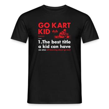 Sport Kid Definition Go Kart - Männer T-Shirt - Schwarz - Vorne - AI Model Male 178 light (178cm)