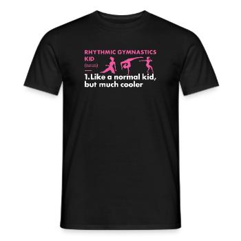Gymnast Kid Definition Rhythmic Gymnastics - Männer T-Shirt - Schwarz - Vorne - AI Model Male 178 light (178cm)