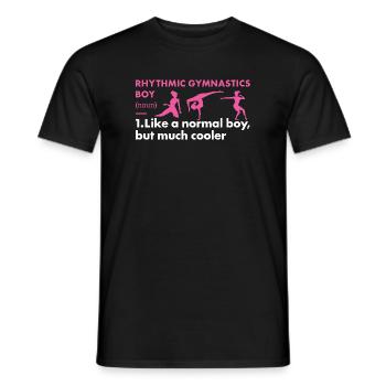 Gymnast Boy Definition Rhythmic Gymnastics - Männer T-Shirt - Schwarz - Vorne - AI Model Male 178 light (178cm)