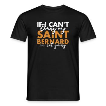 Amenez mon Saint-Bernard, je n’y vais pas - T-shirt homme - noir - Devant - AI Model Male 178 light (178cm)