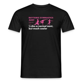 Gymnast Aunt Definition Rhythmic Gymnastics - Männer T-Shirt - Schwarz - Vorne - AI Model Male 178 light (178cm)