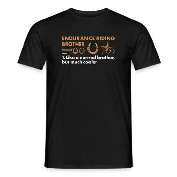 Rider Brother Definition Endurance Riding - Männer T-Shirt - Schwarz - Vorne - AI Model Male 178 light (178cm)