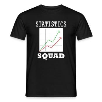 Statistik-Analyst Datenmanager Statistiker - Männer T-Shirt - Schwarz - Vorne - AI Model Male 178 light (178cm)