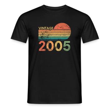 Limited Edition 2005 Geburtstag Jahrgang 2005 - Männer T-Shirt - Schwarz - Vorne - AI Model Male 178 light (178cm)