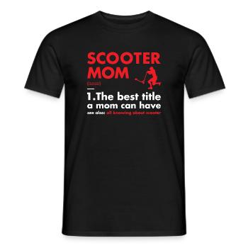 Sport Mom Definition Scooter - Männer T-Shirt - Schwarz - Vorne - AI Model Male 178 light (178cm)