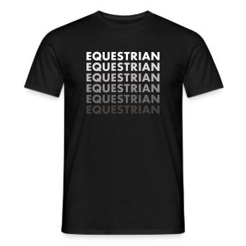 Sport Equestrian - Männer T-Shirt - Schwarz - Vorne - AI Model Male 178 light (178cm)