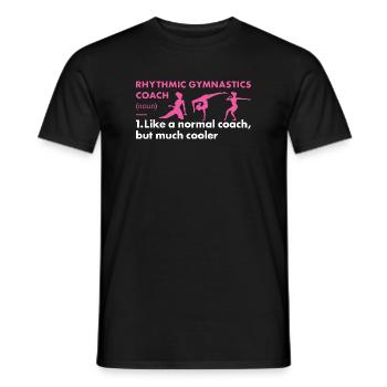 Gymnast Coach Definition Rhythmic Gymnastics - Männer T-Shirt - Schwarz - Vorne - AI Model Male 178 light (178cm)
