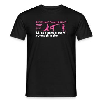 Gymnast Mom Definition Rhythmic Gymnastics - Männer T-Shirt - Schwarz - Vorne - AI Model Male 178 light (178cm)