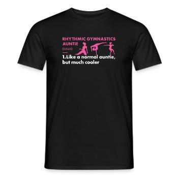 Gymnast Auntie Definition Rhythmic Gymnastics - Männer T-Shirt - Schwarz - Vorne - AI Model Male 178 light (178cm)
