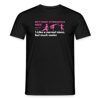 Gymnast Niece Definition Rhythmic Gymnastics - Männer T-Shirt - Schwarz - Vorne - AI Model Male 178 light (178cm)