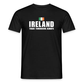 Ireland Today Tomorrow Always Ireland Rugby - Men's T-Shirt - black - Front - AI Model Male 178 light (178cm)