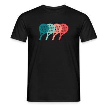 Padel Tennis Padel Player Vintage Padel - Men's T-Shirt - black - Front - AI Model Male 178 light (178cm)