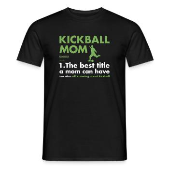 Sport Maman Définition Kickball - T-shirt homme - noir - Devant - AI Model Male 178 light (178cm)