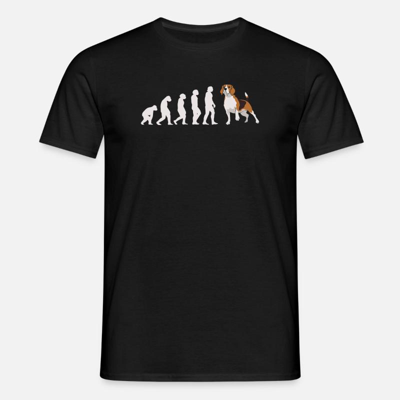 Evolution Beagle - Men's T-Shirt - black