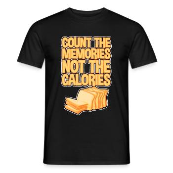 Count The Memories Not The Calories 4 - Men's T-Shirt - black - Front - AI Model Male 178 light (178cm)