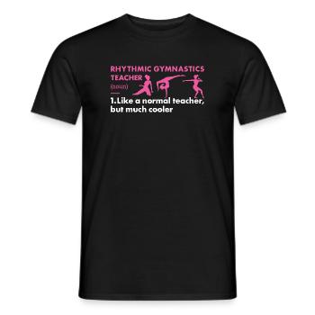 Gymnast Teacher Definition Rhythmic Gymnastics - Männer T-Shirt - Schwarz - Vorne - AI Model Male 178 light (178cm)