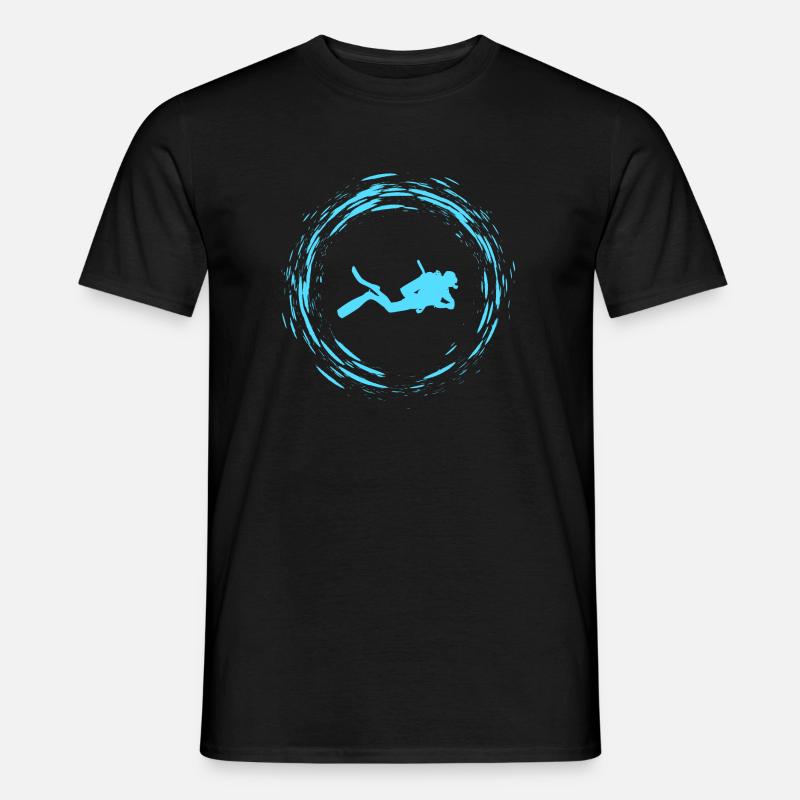 Diving - Männer T-Shirt - Schwarz