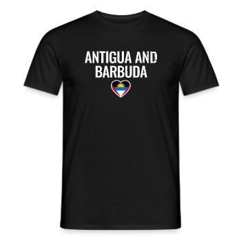 Antigua-et-Barbuda Drapeau Antigua - T-shirt homme - noir - Devant - AI Model Male 178 light (178cm)