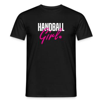Handballerin Handball Mädchen Handballspielerin - Männer T-Shirt - Schwarz - Vorne - AI Model Male 178 light (178cm)