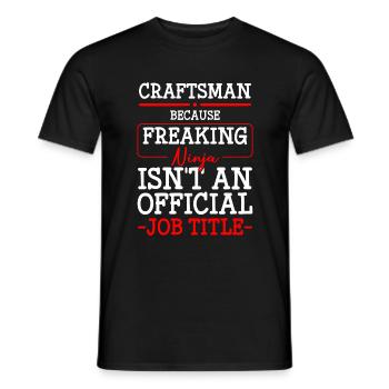 Craft Workshop Screwdriver - Men's T-Shirt - black - Front - AI Model Male 178 light (178cm)
