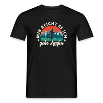 Laufen Joggen lustiges Läufer Geschenk - Männer T-Shirt - Schwarz - Vorne - AI Model Male 178 light (178cm)