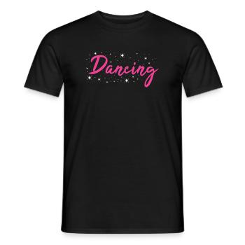 Dancer Dancing - Men's T-Shirt - black - Front - AI Model Male 178 light (178cm)